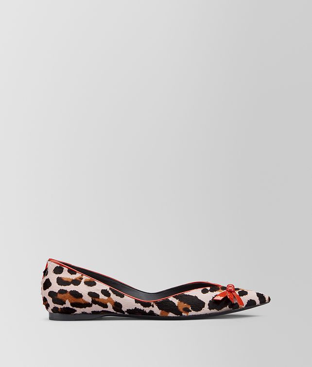 BOTTEGA VENETA TOPETTE BALLERINA IN HAIR CALF Flat Woman fp