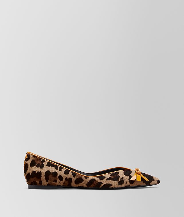 BOTTEGA VENETA TOPETTE BALLERINA IN HAIR CALF Flat Woman fp