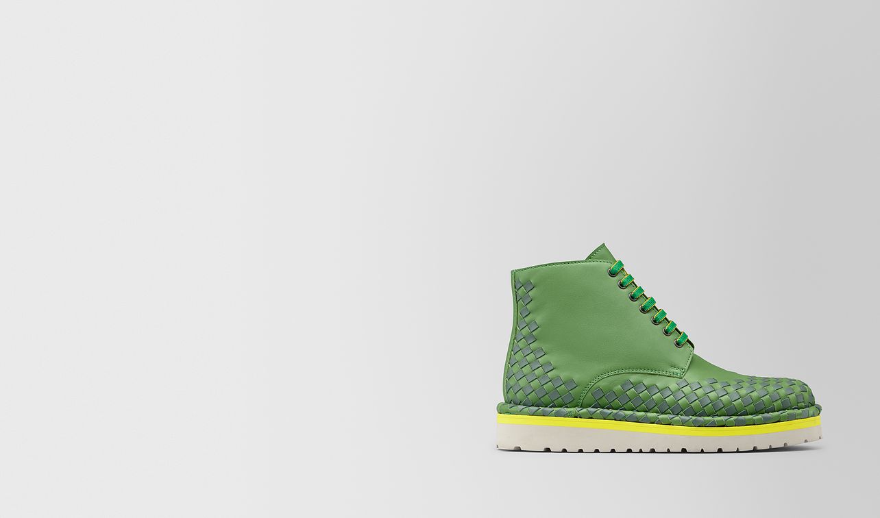 boot in intrecciato chequer landing