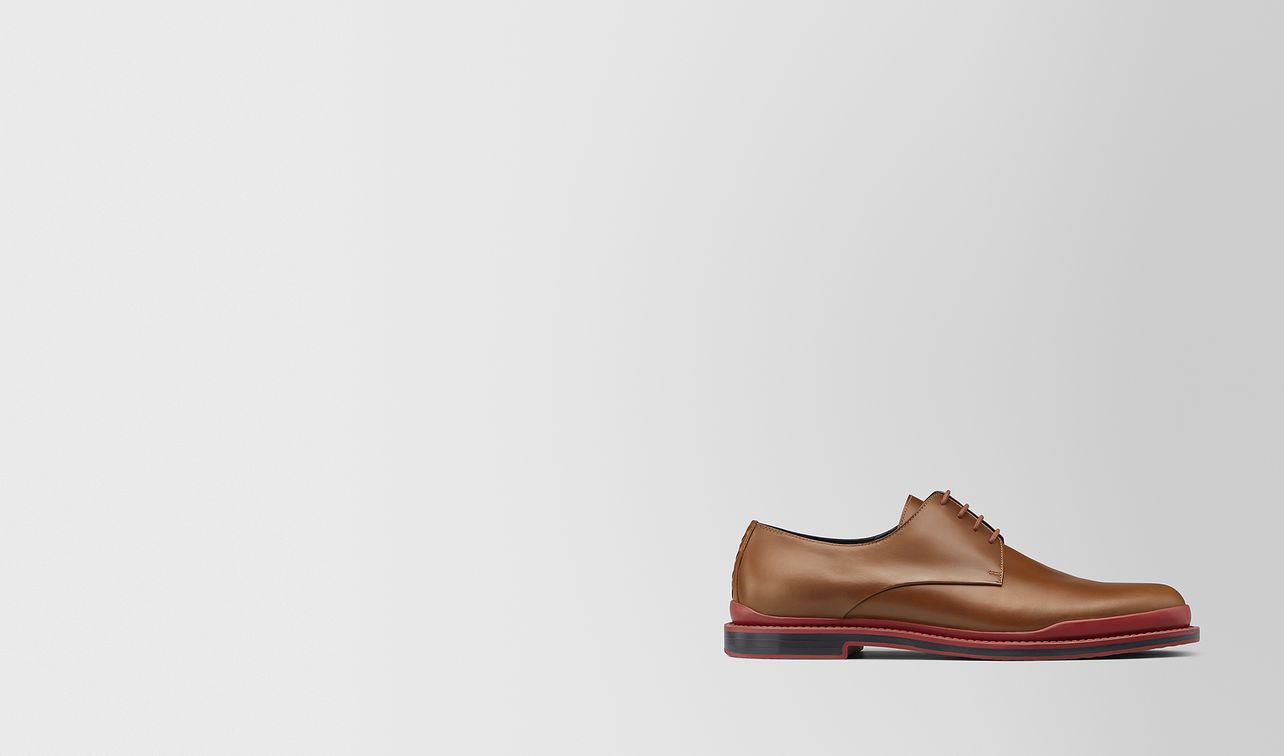 bv trépointe lace-up in calf leather landing