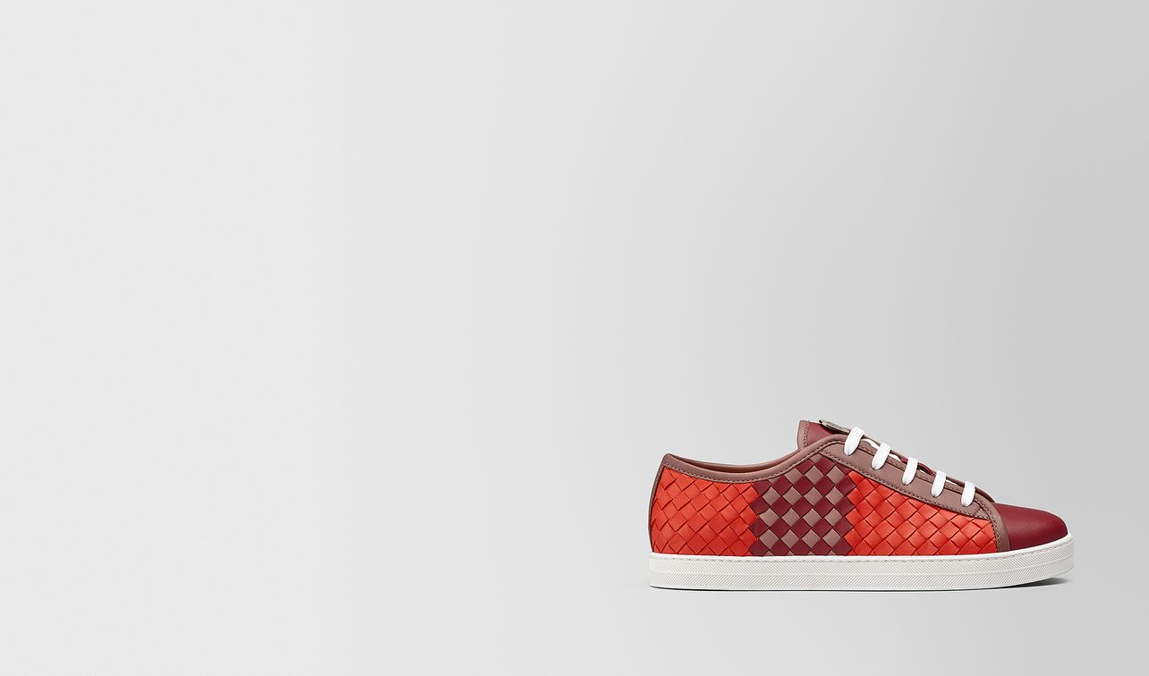 carmel sneaker in intrecciato checker landing