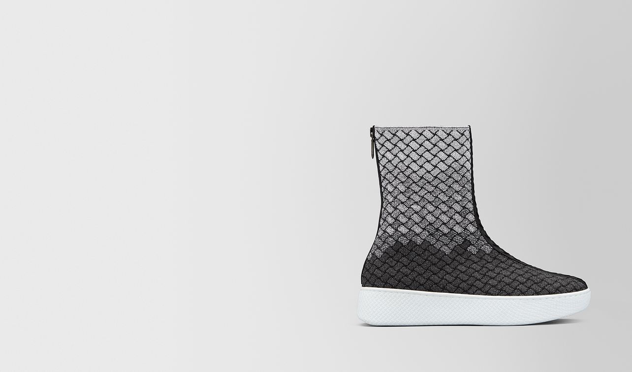 helium sneaker aus intrecciato knitted landing