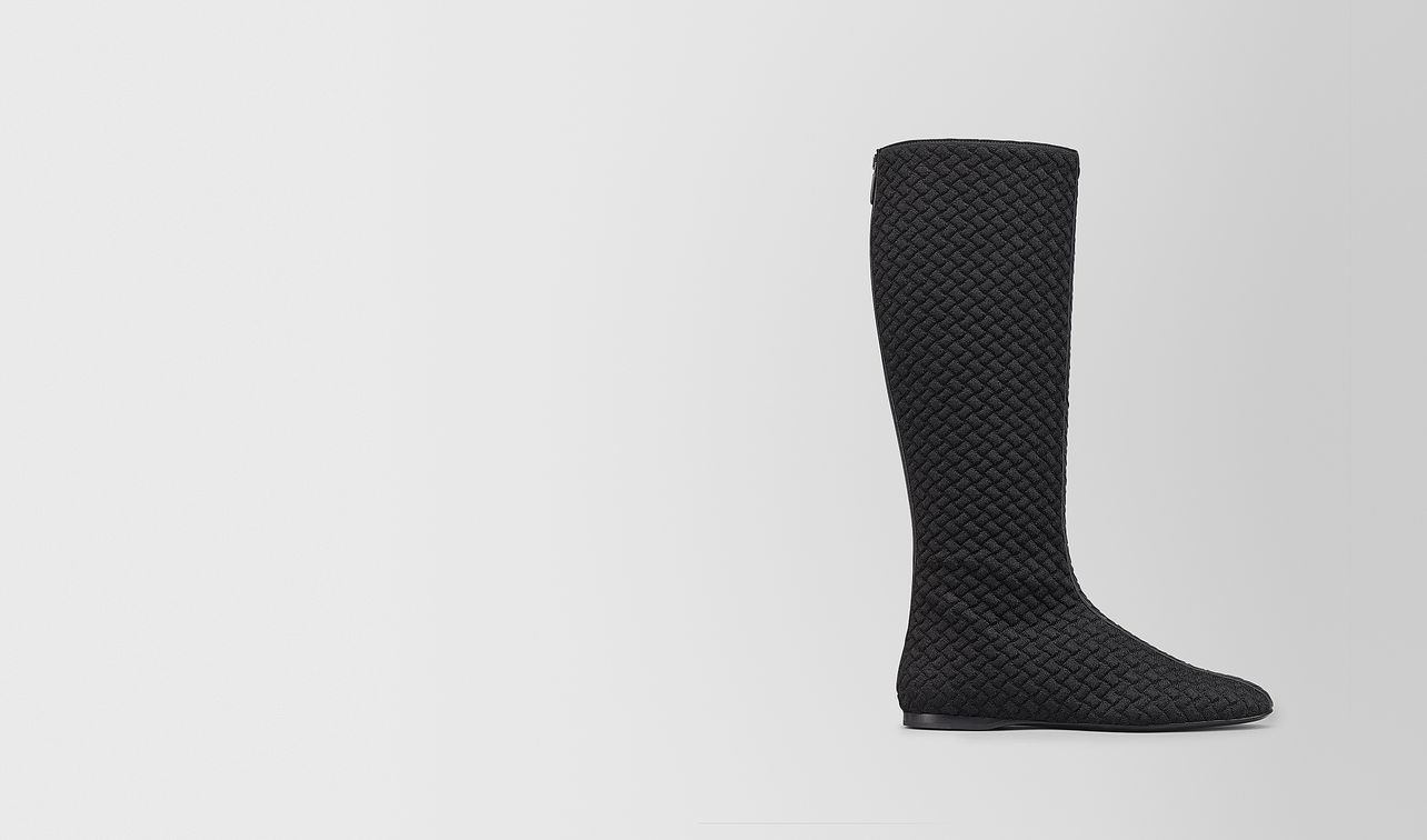 teodora boot in intrecciato knitted landing