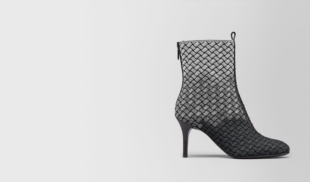 teodora boot in intrecciato knitted landing