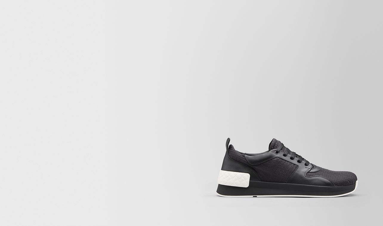 bv grand sneaker in fabric and calf landing
