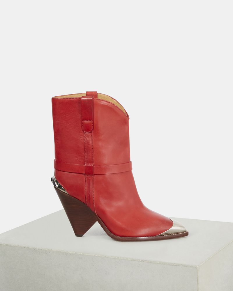 isabel marant lamsy leather boots