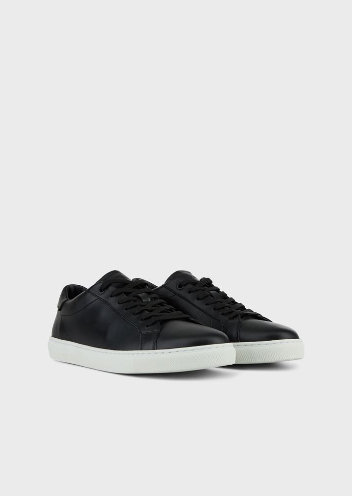 Sneakers in nappa leather with logo at the back Sneakers in nappa leather with logo at the back