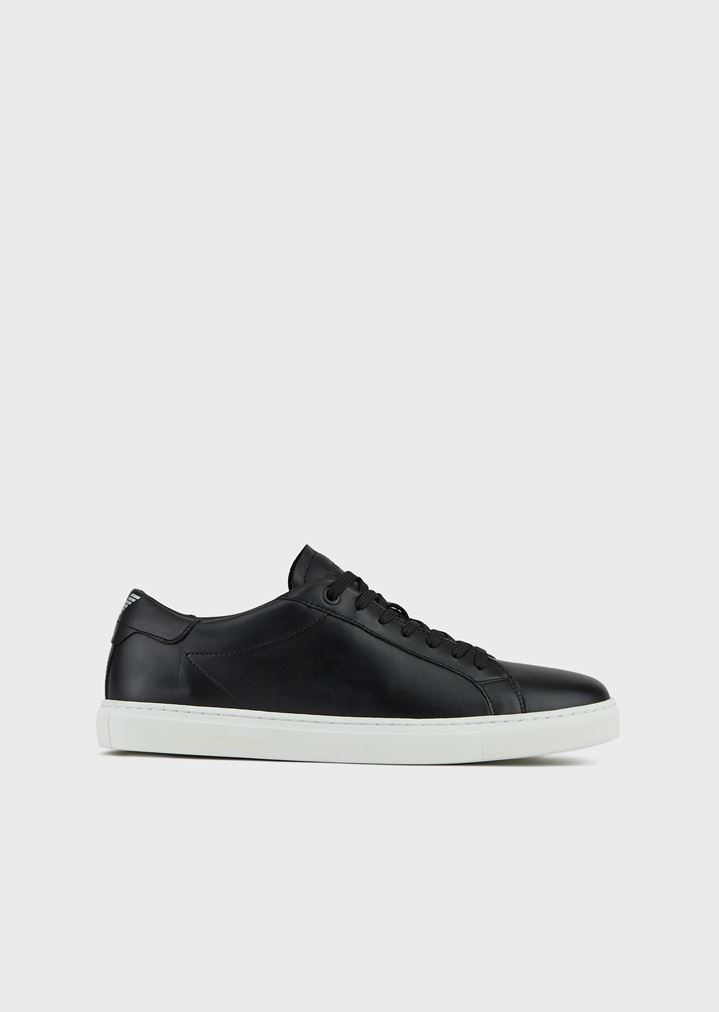 Sneakers in nappa leather with logo at the back Sneakers in nappa leather with logo at the back
