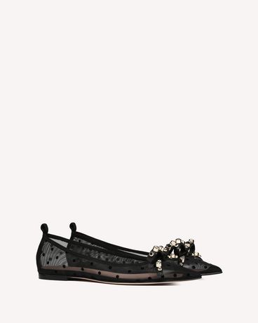 REDValentino GEOMETRIC BOW BALLERINA