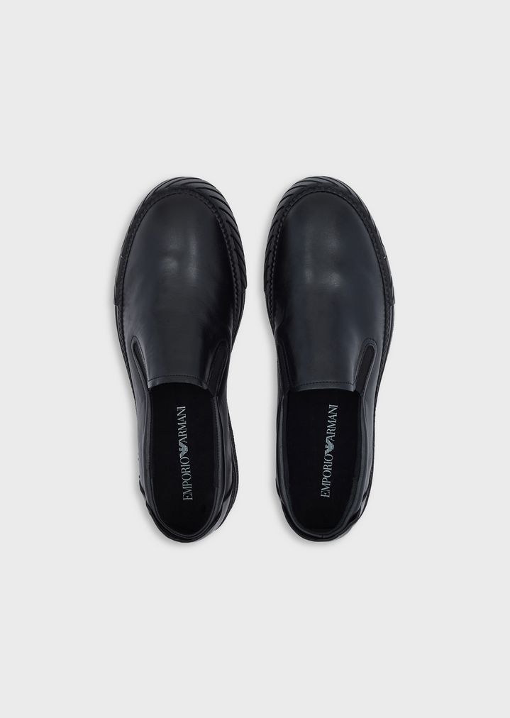 Slip-Ons aus Leder Slip-Ons aus Leder