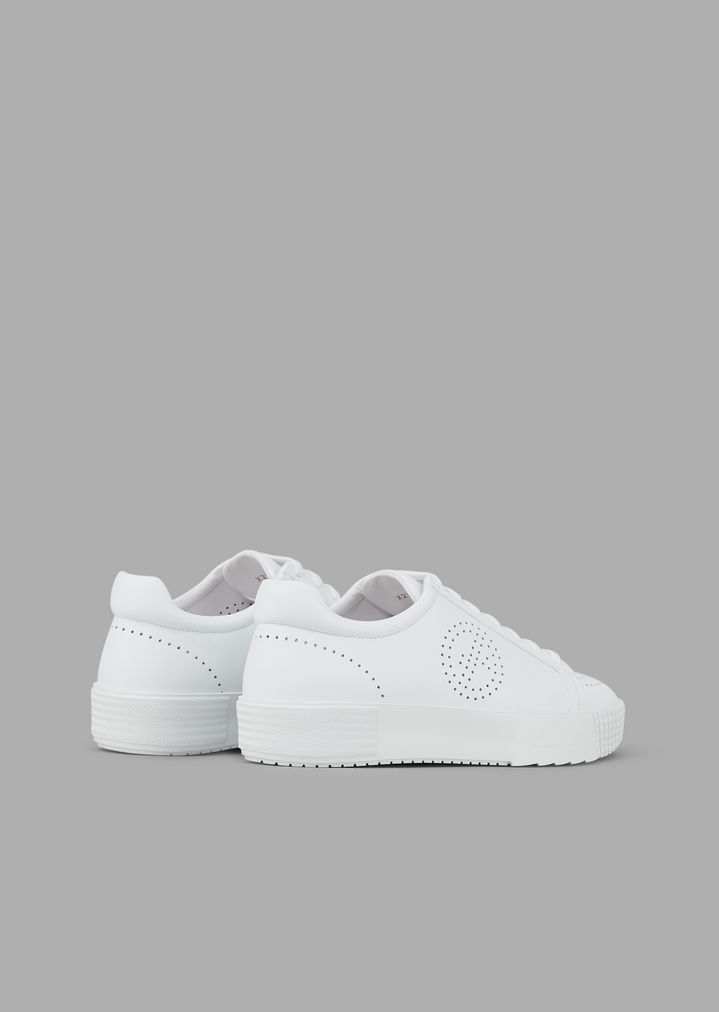 sneakers-in-leather-with-perforated-logo sneakers-in-leather-with-perforated-logo