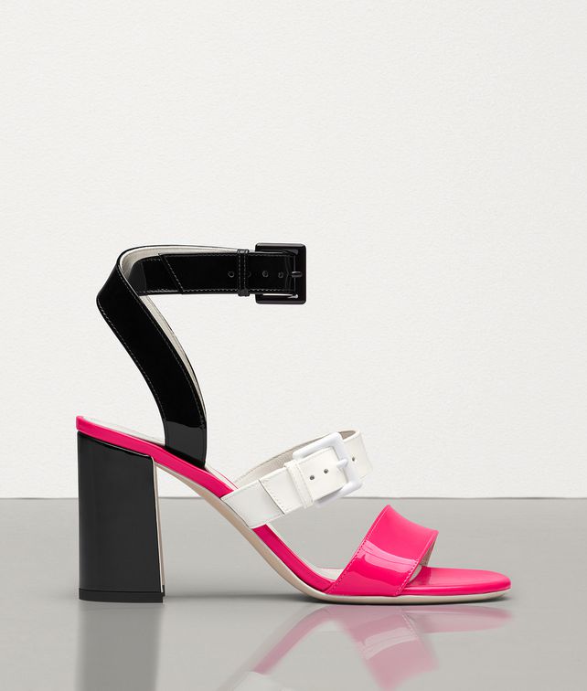BOTTEGA VENETA SANDAL IN PATENT CALF LEATHER Sandals Woman fp
