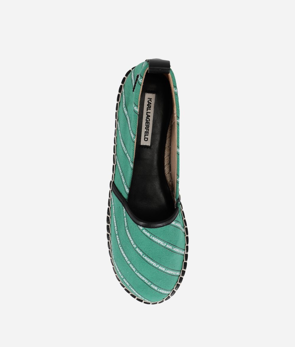KARL LAGERFELD Kamini Espadrilles mit Streifenlogo Espadrillas Damen d