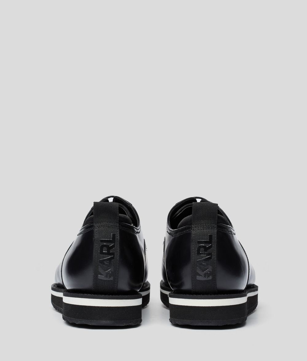 KARL LAGERFELD Lace-Up Leather Dress Shoe Sneakers Man d