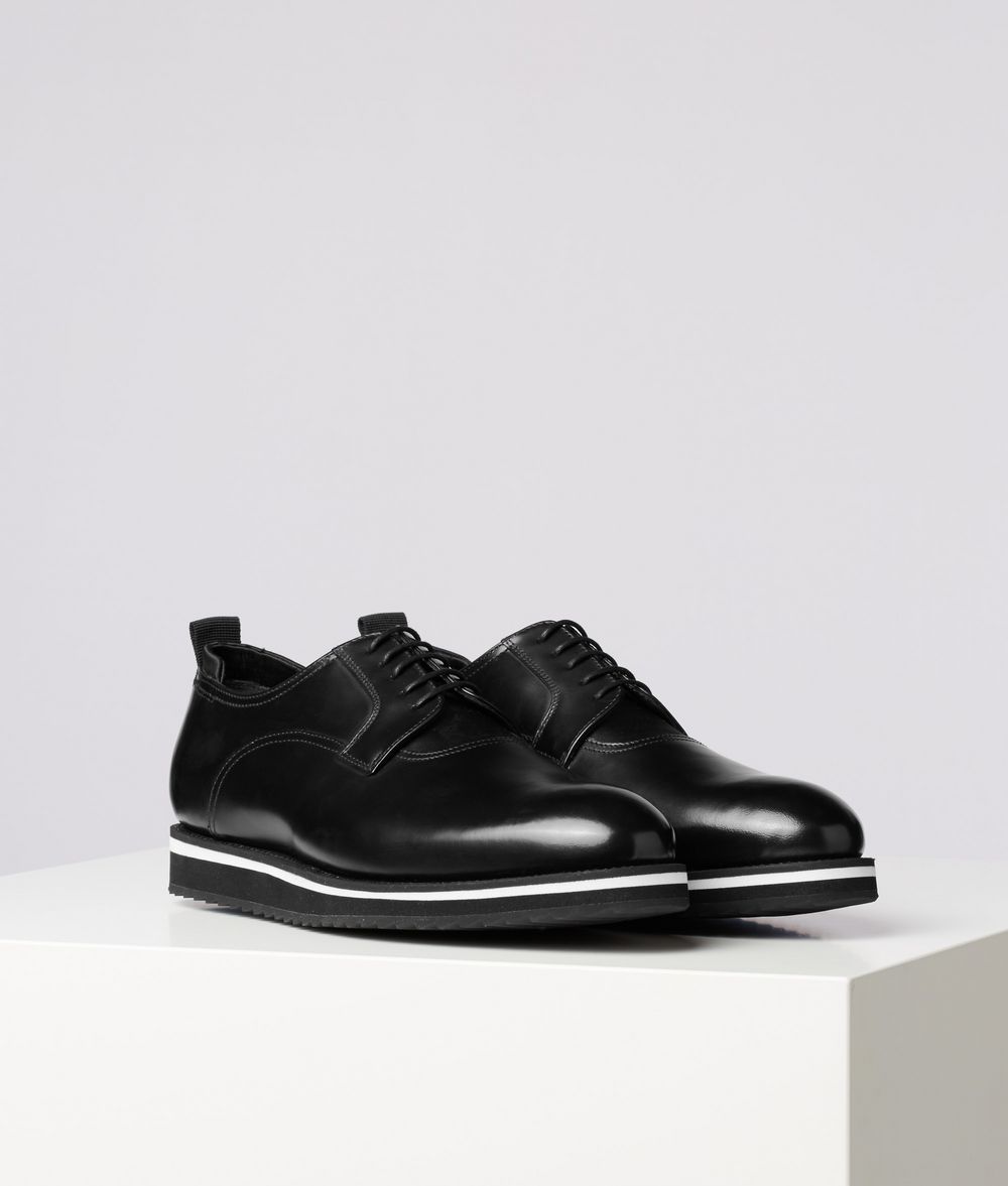 KARL LAGERFELD Lace-Up Leather Dress Shoe Sneakers Man f