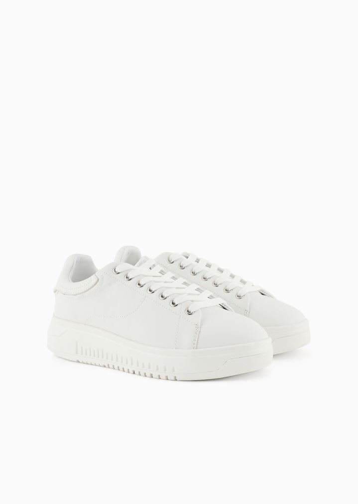 Sneakers in nappa leather with high sole Sneakers in nappa leather with high sole