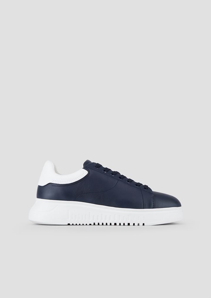 Napa leather sneakers with thick sole Napa leather sneakers with thick sole