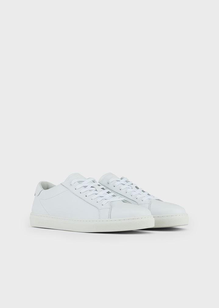 Sneakers aus Nappaleder mit Logo im Fersenbereich Sneakers aus Nappaleder mit Logo im Fersenbereich