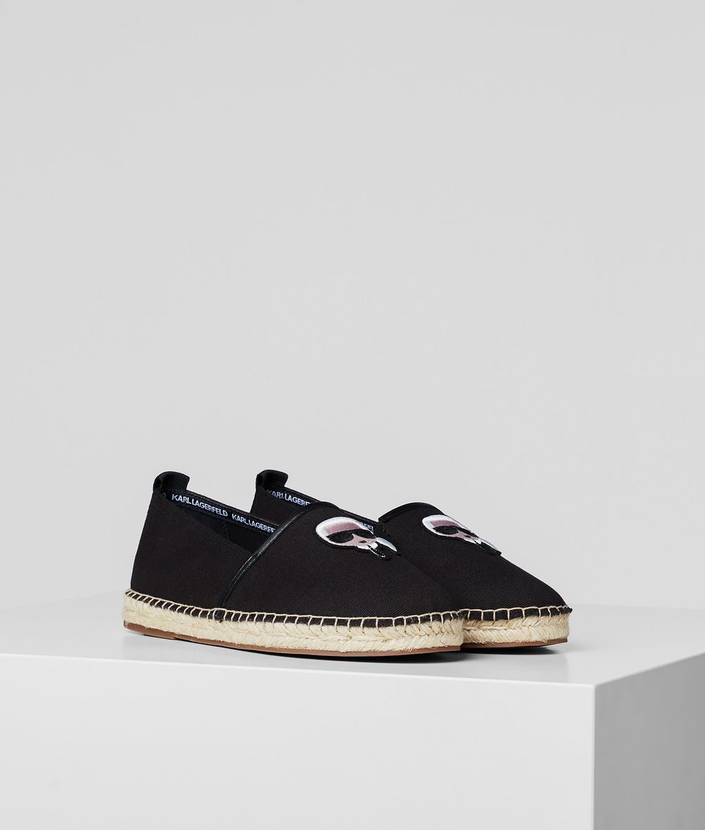 KARL LAGERFELD Kamino Suede Espadrille Sandal Man f
