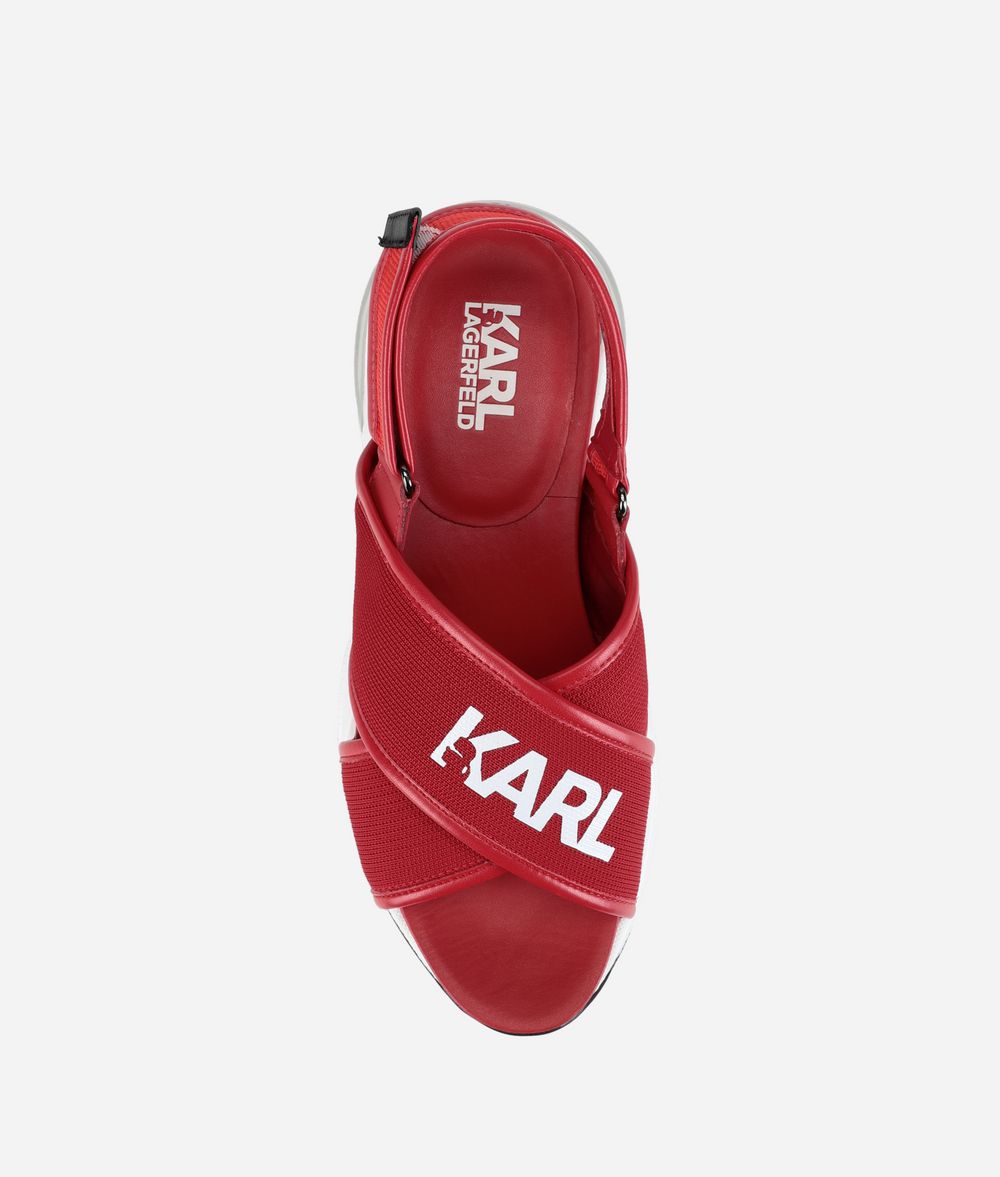 KARL LAGERFELD Ventura Karl X-Strap Sling Strap Sandal Sandal Woman d