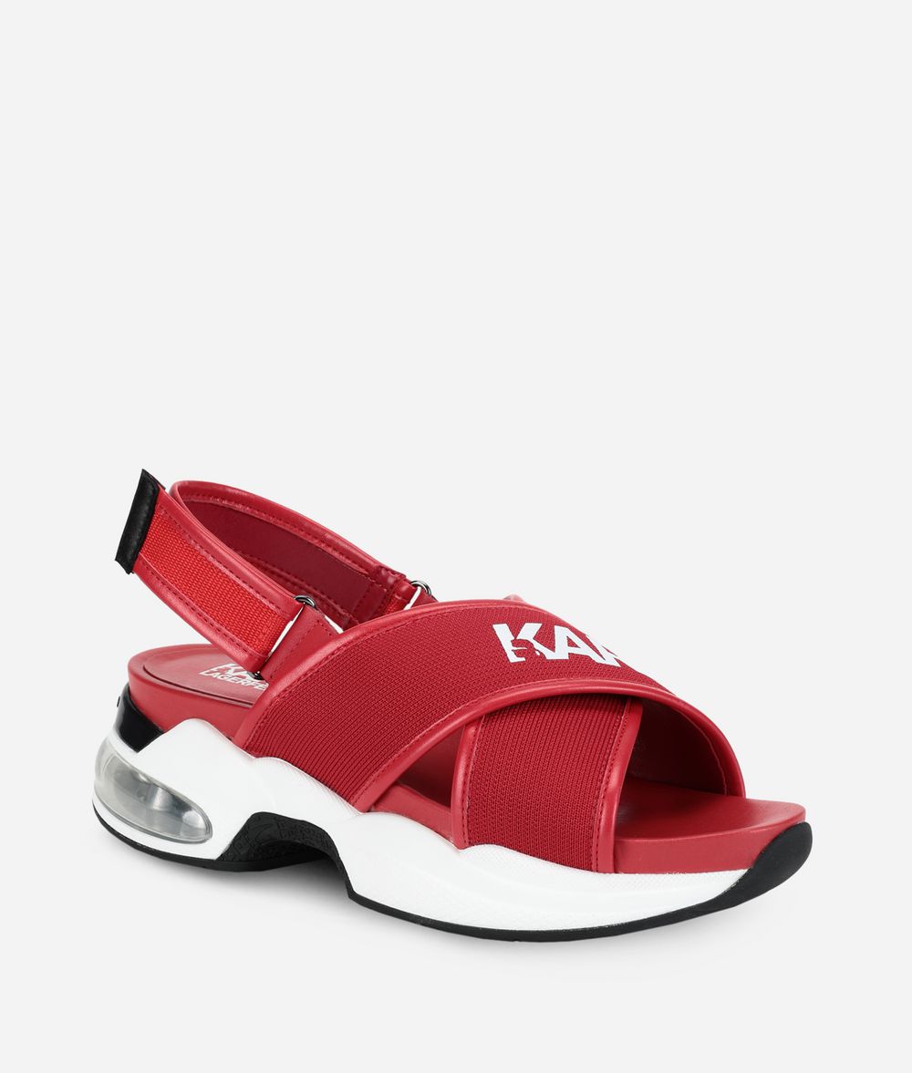 KARL LAGERFELD Ventura Karl X-Strap Sling Strap Sandal Sandal Woman f