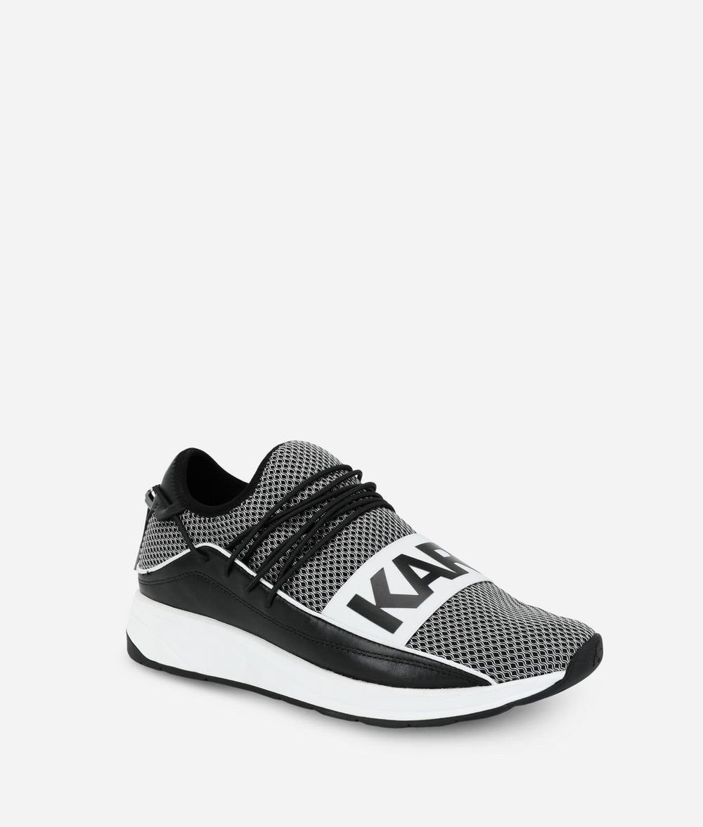 KARL LAGERFELD Vektor Karl Pull-On Runner Sneakers Man f