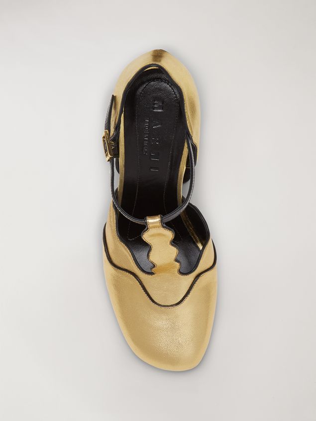 Teatro Pump In Laminated Nappa From The Marni Fallwinter - 