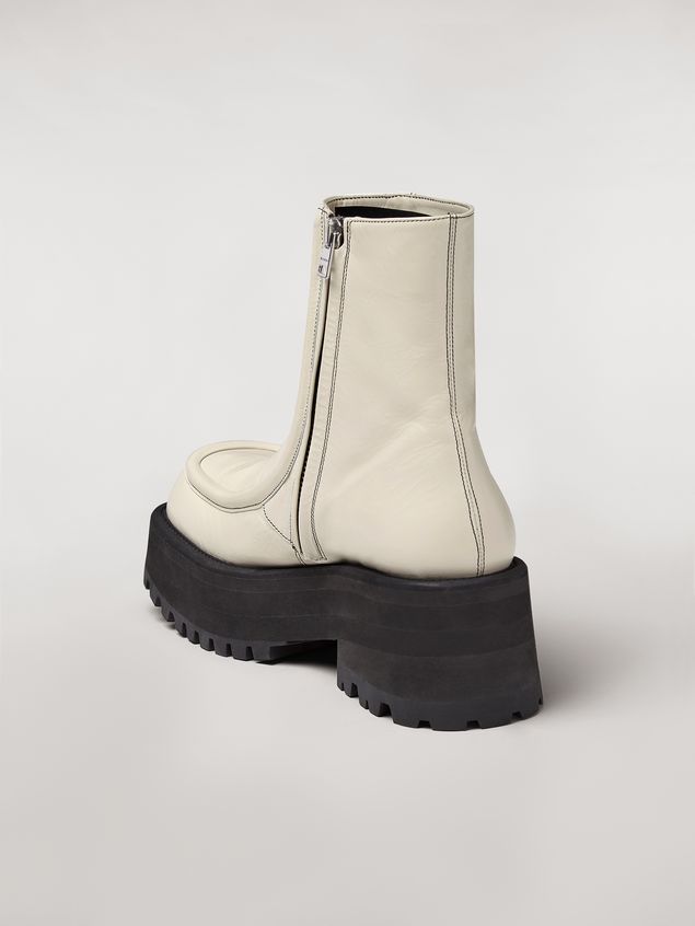 Ankle Boot Marni CARRO ARMATO wedge in goat skin Woman