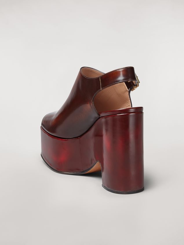Wedges Marni Brushed calfskin wedge Woman