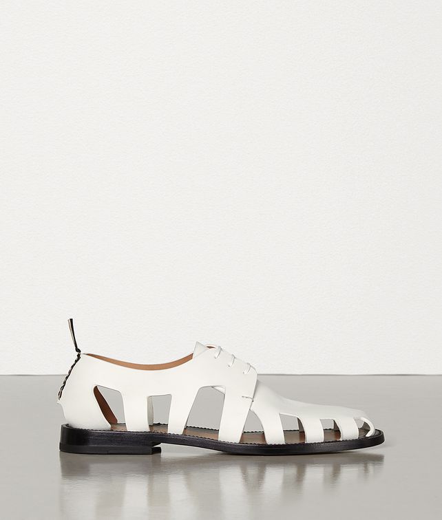 BOTTEGA VENETA LACE-UP SHOES IN STORM CUIR Lace Ups Man fp