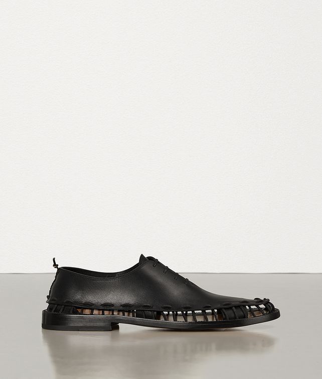 BOTTEGA VENETA LACE-UP SHOES IN STORM CUIR Lace Ups Man fp