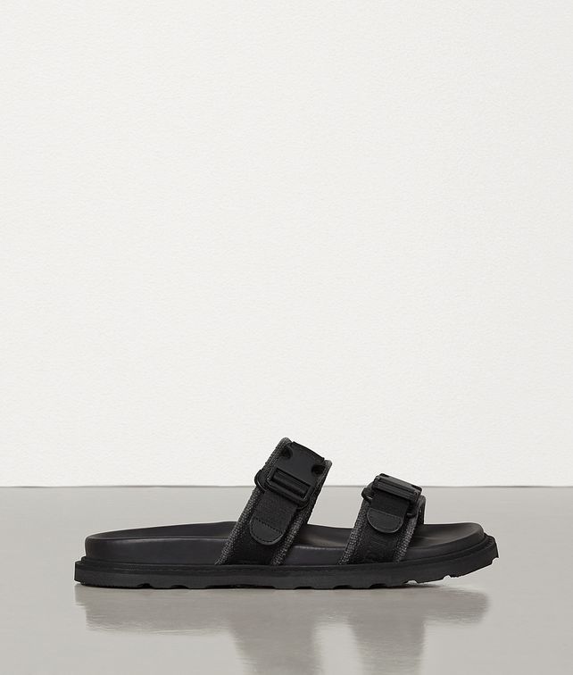 BOTTEGA VENETA SANDALS IN CALFSKIN AND CANVAS Sandals Man fp