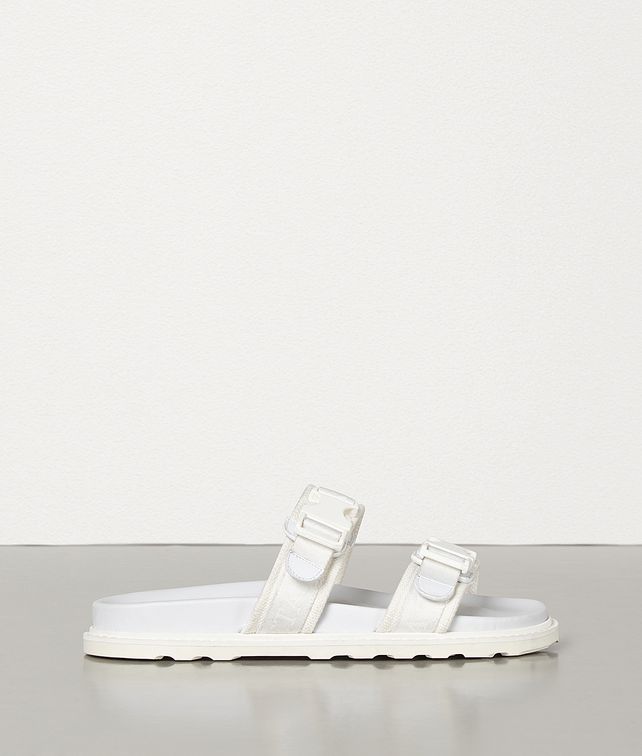 BOTTEGA VENETA SANDALS IN CALFSKIN AND CANVAS Sandals Man fp