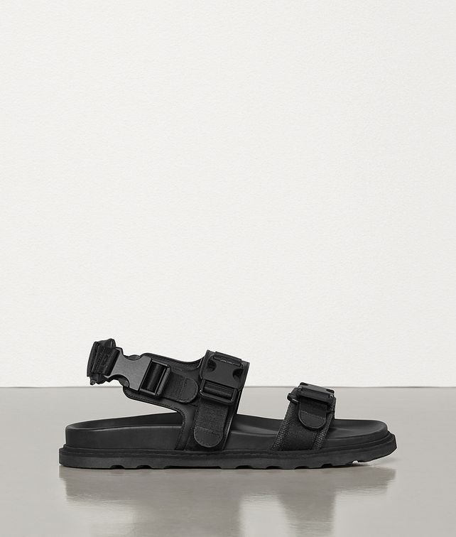 BOTTEGA VENETA SANDALS IN CALFSKIN AND CANVAS Sandals Man fp