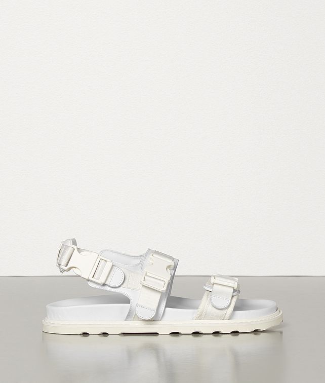BOTTEGA VENETA SANDALS IN CALFSKIN AND CANVAS Sandals Man fp