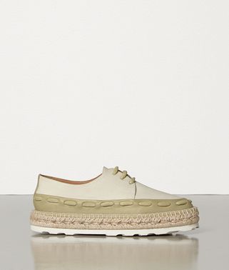 ESPADRILLES IN CANVAS AND CALFSKIN