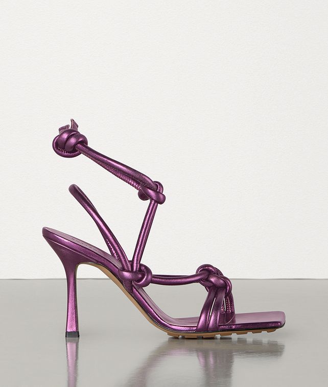 BOTTEGA VENETA SANDALS IN LAMÉ KID Sandals Woman fp