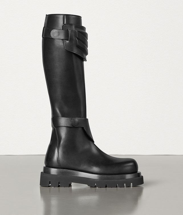 BOTTEGA VENETA KNEE BOOTS IN STORM CUIR Boots Man fp
