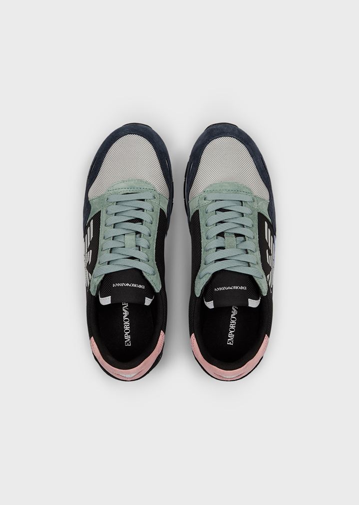 Patchwork sneakers with suede details Patchwork sneakers with suede details