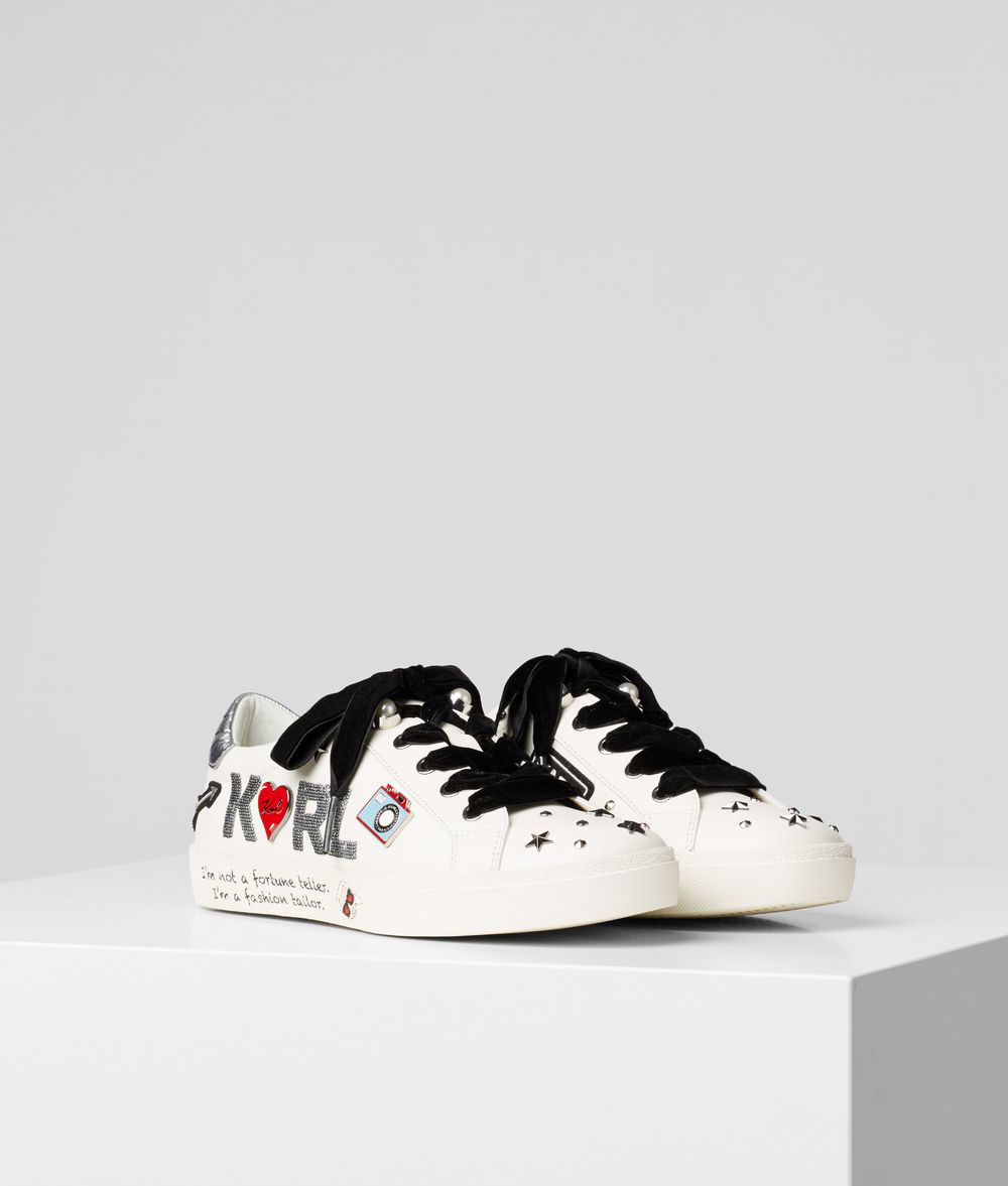 KARL LAGERFELD Skool Jewel Badge Sneaker Sneakers Woman f