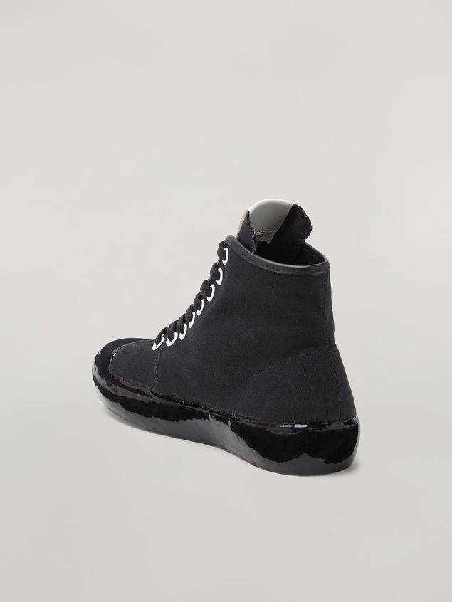 Sneakers Marni High-top sneaker in canvas and rubber Woman