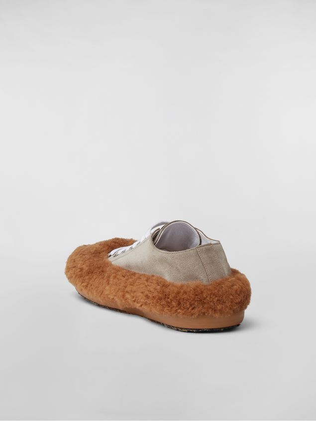 Lace-ups Marni CHINESE NEW YEAR 2020 Lace-up in bi-coloured shearling Woman