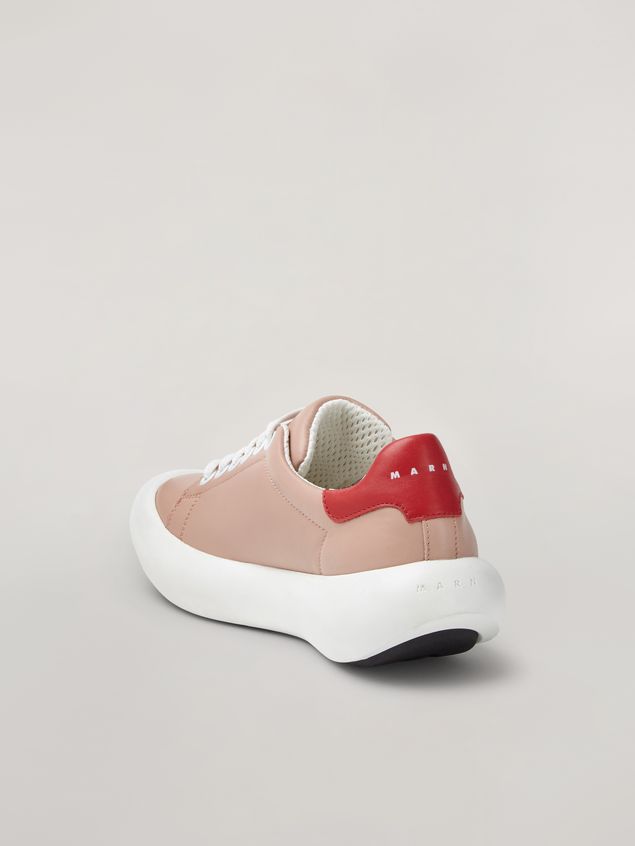 Sneakers Marni BANANA Marni sneaker in leather pink and red Woman