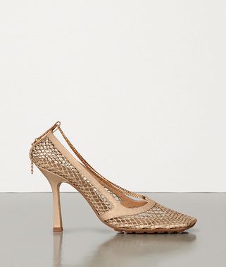 STRETCH PUMPS IN MESH AND BERRY CALF STRETCH PUMPS IN MESH AND BERRY CALF