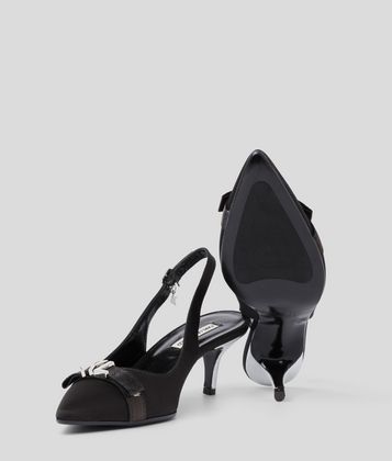 KARL LAGERFELD MANOIR SLING BACK KITTEN HEEL KARL LAGERFELD MANOIR SLING BACK KITTEN HEEL