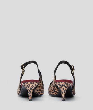 KARL LAGERFELD MANOIR SLING BACK KITTEN HEELS KARL LAGERFELD MANOIR SLING BACK KITTEN HEELS