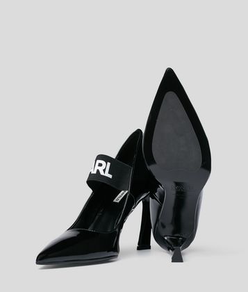 KARL LAGERFELD VENETO COURT STRAP HEEL KARL LAGERFELD VENETO COURT STRAP HEEL