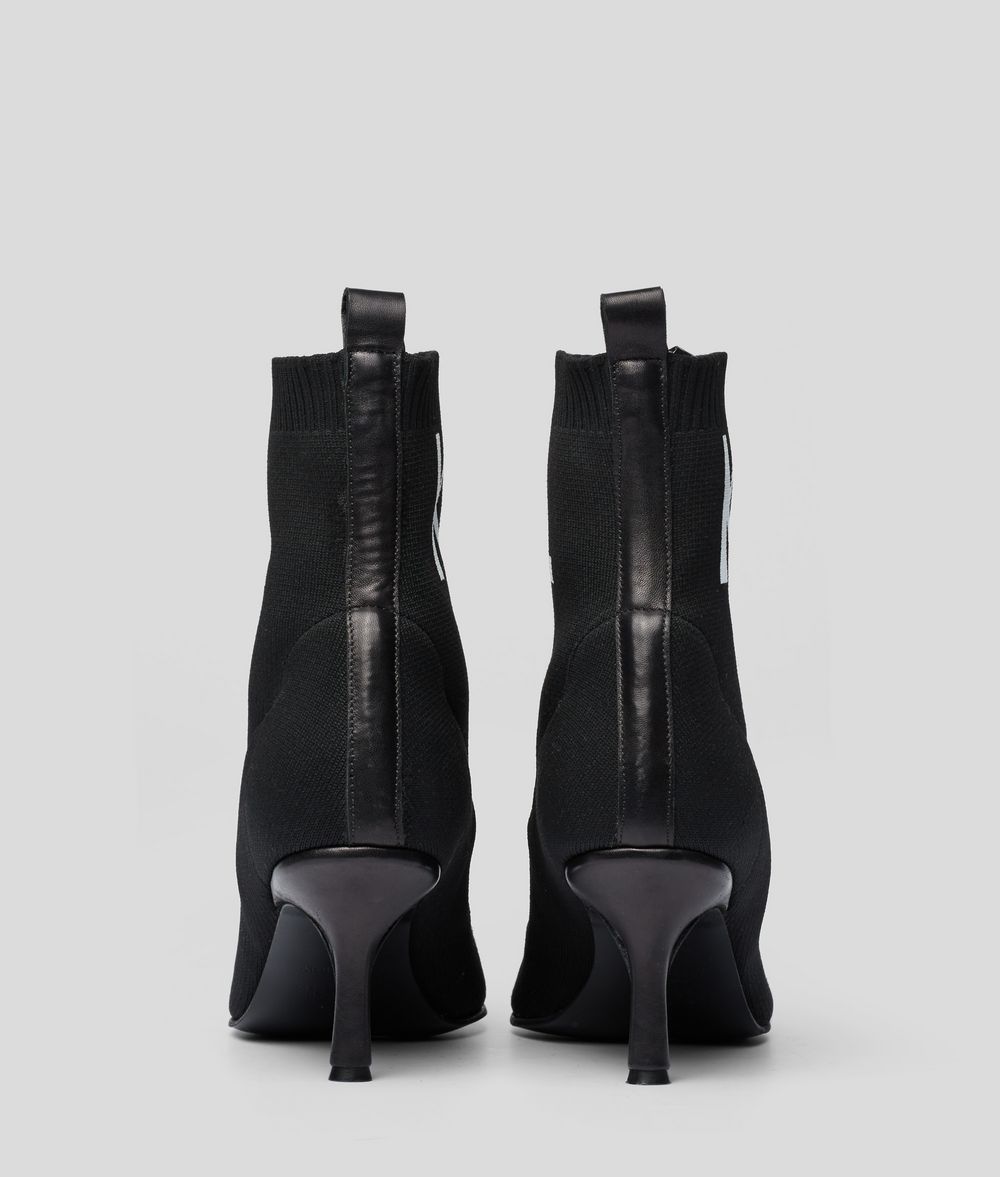 KARL LAGERFELD Pandora Knit Cuff Boot Boots Woman d