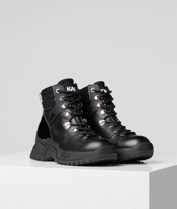 KARL LAGERFELD QUEST CROSS LACE-UP BOOTS KARL LAGERFELD QUEST CROSS LACE-UP BOOTS