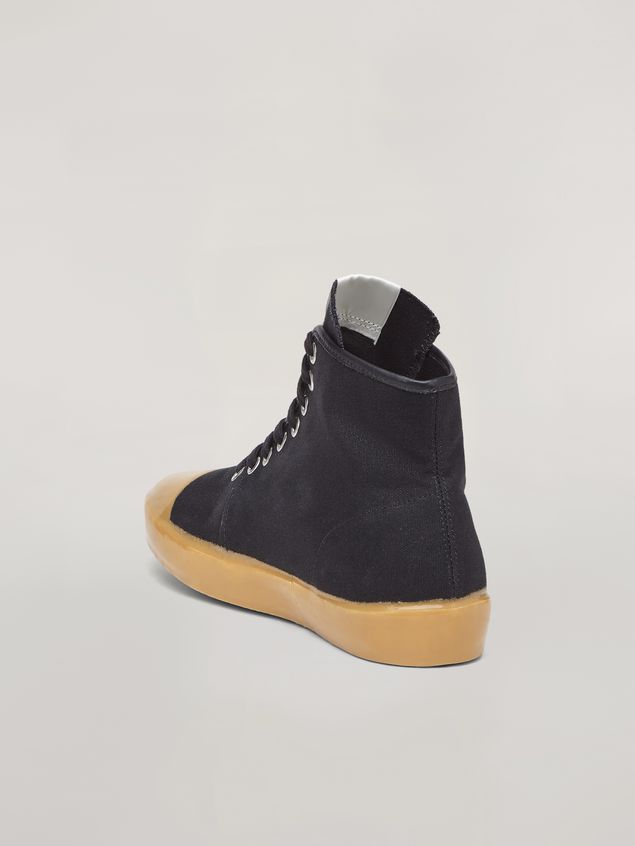 Sneakers Marni High-top sneakers in cotton canvas black Man
